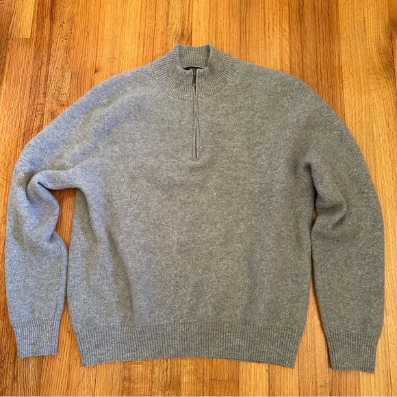 Brooks Brothers o 346 pure cashmere sweater quarter-zip Size XXL (n - Picture 3 of 10